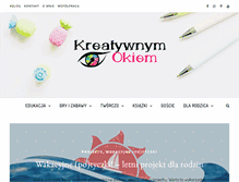 Tablet Screenshot of kreatywnymokiem.pl